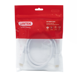 Unitek Kabel HDMI 2.0 4K biały 1m | PartsPC.pl