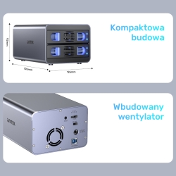 Unitek Obudowa RAID do dysku SATA 2.5''/3.5'' – 4 tryby... | PartsPC.pl