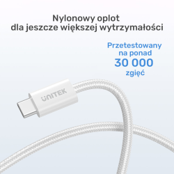 Unitek Kabel w oplocie zwijany magnetycznie USB C PD... | PartsPC.pl