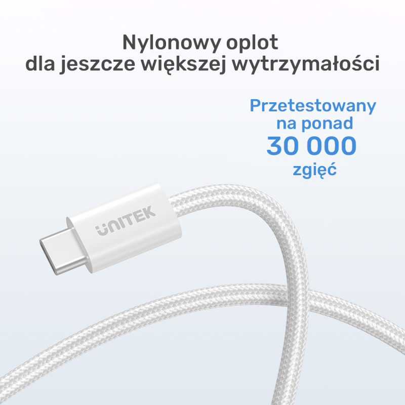 Unitek Kabel w oplocie zwijany magnetycznie USB C PD... | PartsPC.pl