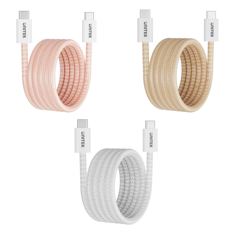 Unitek Kabel w oplocie zwijany magnetycznie USB C PD... | PartsPC.pl
