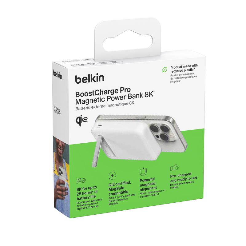 Belkin Powerbank 8000 mAh, 15 W Qi2.0, magnetyczny, z... | PartsPC.pl