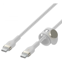 Belkin 2 Kable w oplocie USB-C na USB-C 60W, 1 m, biały... | PartsPC.pl
