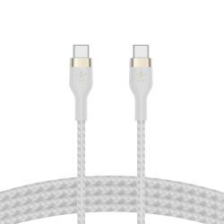 Belkin 2 Kable w oplocie USB-C na USB-C 60W, 1 m, biały... | PartsPC.pl