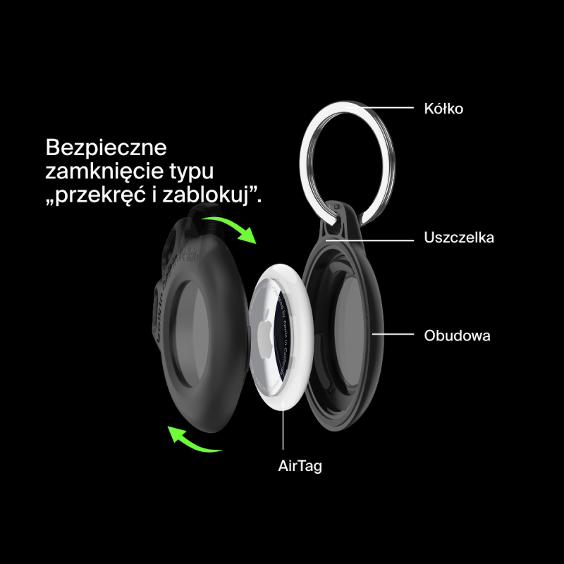 Belkin Uchwyt na AirTag z kółkiem do kluczy... | PartsPC.pl