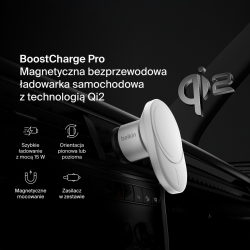 Belkin Ładowarka samochodowa, magnetyczna, Qi2.0, 15W... | PartsPC.pl