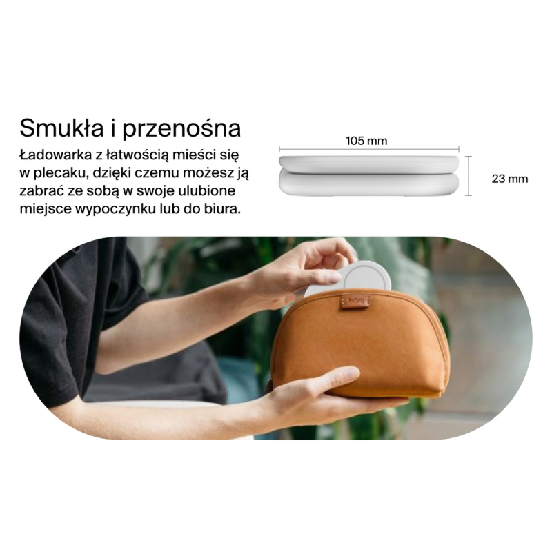 Belkin ładowarka indukcyjna składana 2w1 MagSafe Qi2 15... | PartsPC.pl