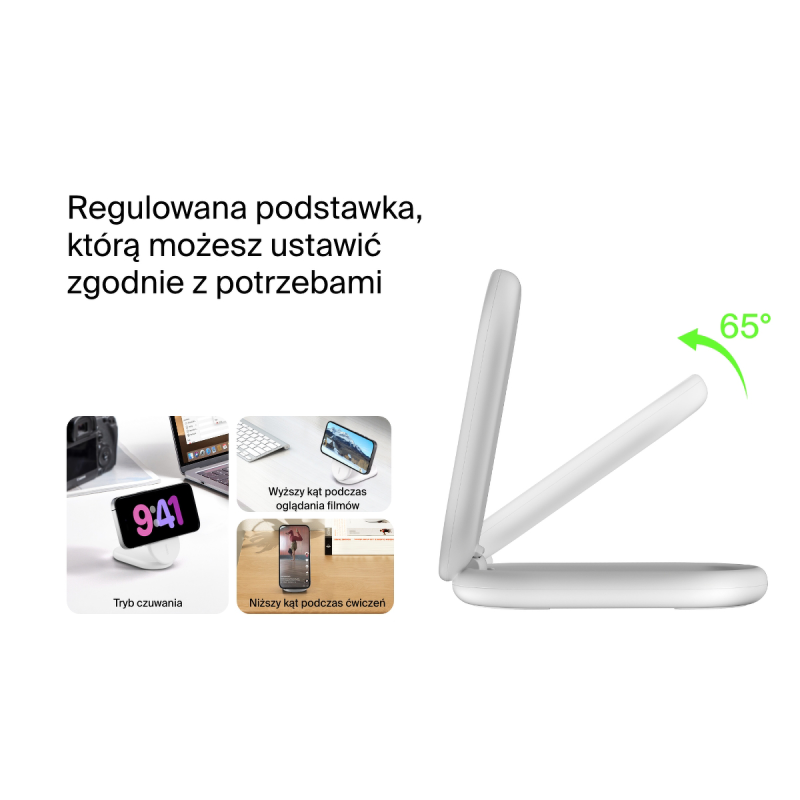 Belkin ładowarka indukcyjna składana 2w1 MagSafe Qi2 15... | PartsPC.pl