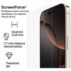 Belkin Szkło na iPhone 16 Pro / 17, UltraGlass 2, z... | PartsPC.pl