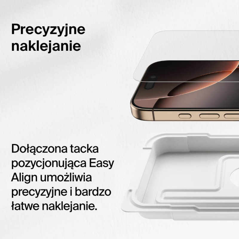 Belkin Szkło na iPhone 16 Pro / 17, Tempered Glass, z... | PartsPC.pl