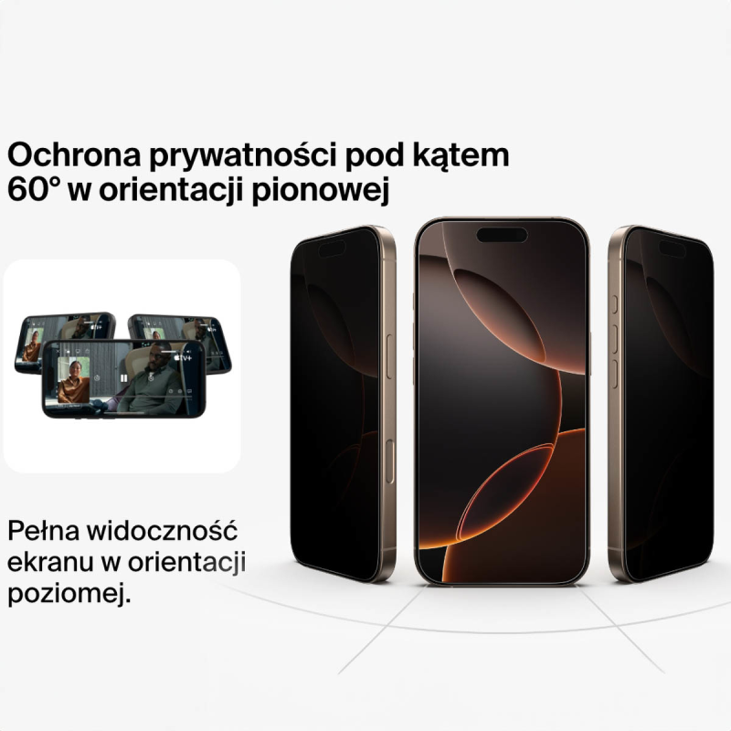 Belkin Szkło prywatyzujące na iPhone 16 Pro / 17... | PartsPC.pl