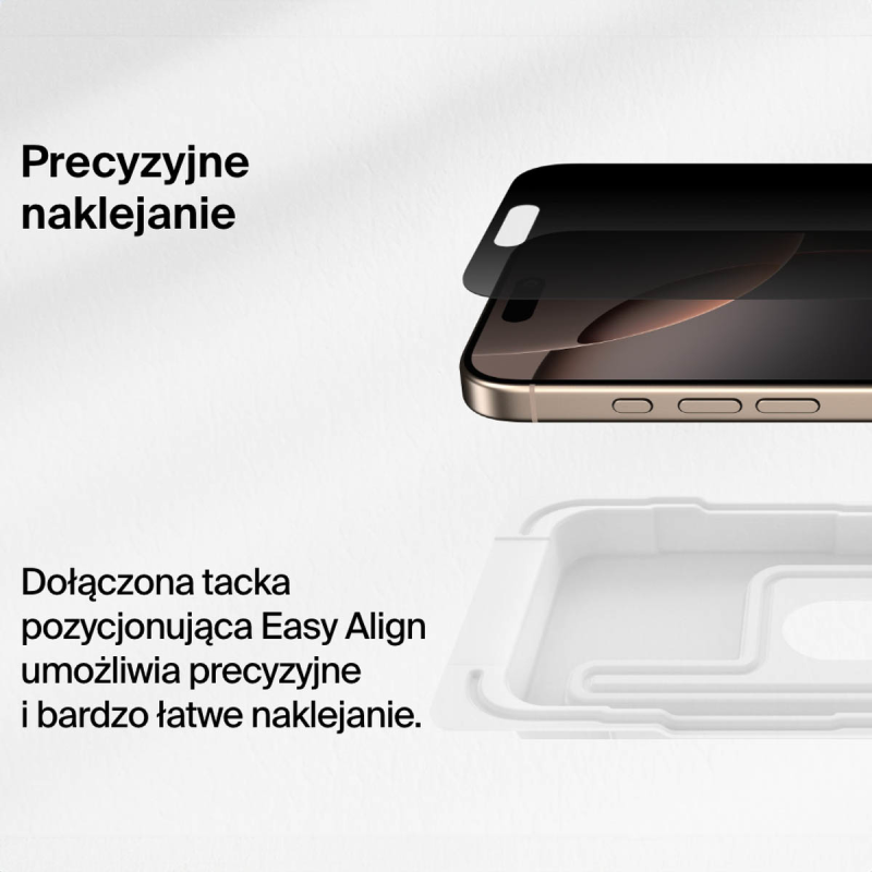 Belkin Szkło prywatyzujące na iPhone 16 Pro / 17... | PartsPC.pl
