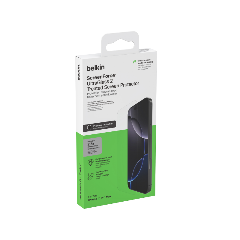 Belkin Szkło na iPhone 16 Pro Max, UltraGlass 2, z... | PartsPC.pl