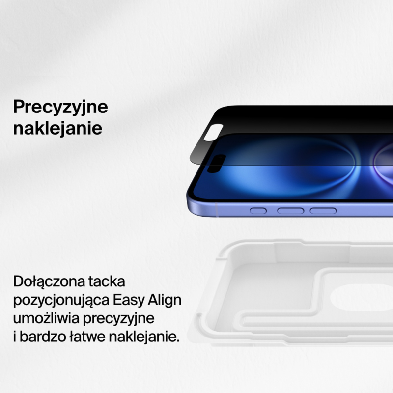 Belkin Szkło prywatyzujące na iPhone 16 Plus / 15 Plus /... | PartsPC.pl