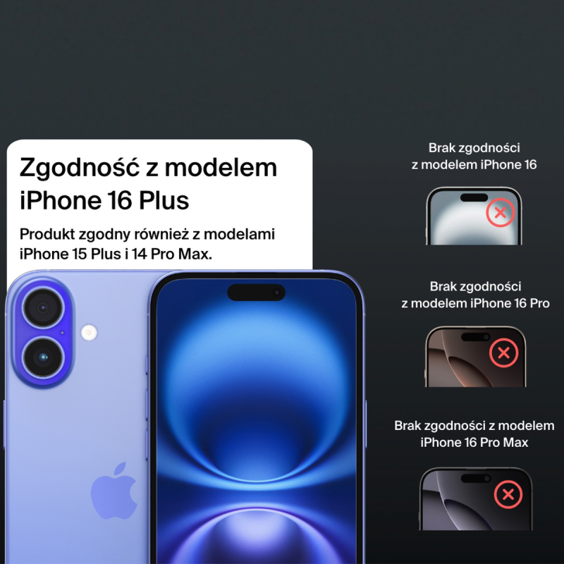 Belkin Szkło prywatyzujące na iPhone 16 Plus / 15 Plus /... | PartsPC.pl