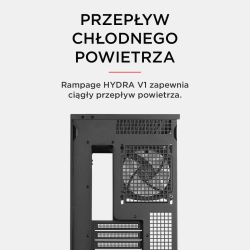 Rampage Hydra V1 Obudowa PC 4x wentylator USB C/USB A... | PartsPC.pl