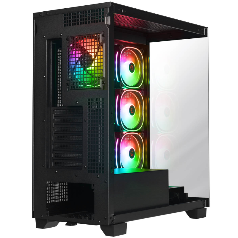 Rampage Hydra V1 Obudowa PC 4x wentylator USB C/USB A... | PartsPC.pl