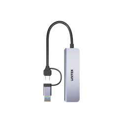 Unitek Hub 5w1 USB-A/C 5 Gbps z czytnikiem kart SD i... | PartsPC.pl