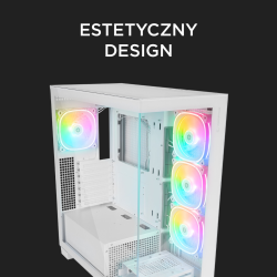 Rampage Hydra V1 Obudowa PC 4x wentylator USB C/USB A... | PartsPC.pl