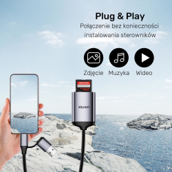 Unitek Czytnik kart pamięci SD4.0 /Micro SD4.0, 2w1 | PartsPC.pl