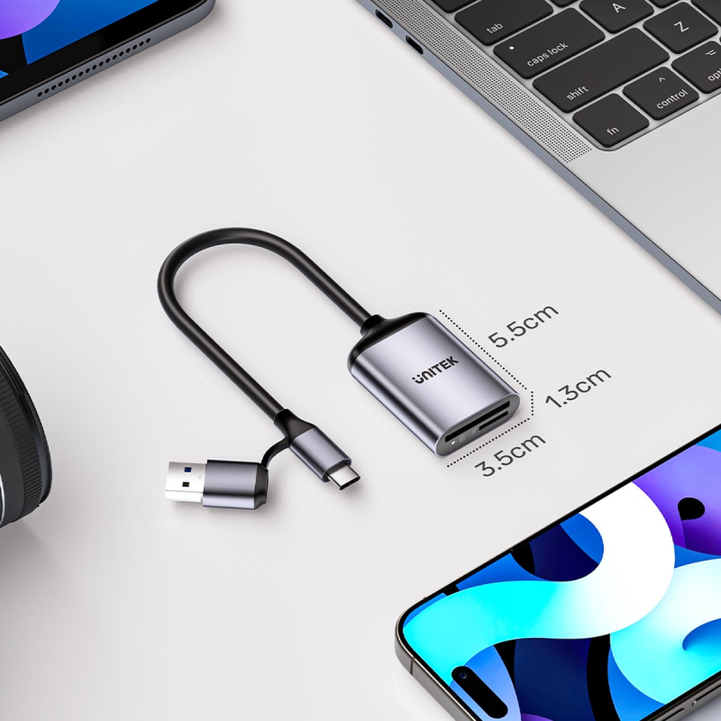 Unitek Czytnik kart pamięci SD4.0 /Micro SD4.0, 2w1 | PartsPC.pl