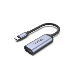 Unitek Adapter USB-C na HDMI 2.1 (8K 60Hz) szary 15cm | PartsPC.pl