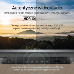 Unitek Adapter USB-C na HDMI 2.1 (8K 60Hz) szary 15cm | PartsPC.pl