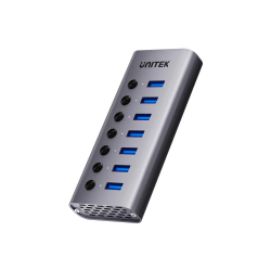 Unitek Hub USB A 3.0 7w1, 5Gbps z przełącznikami portów | PartsPC.pl