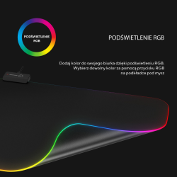 Rampage MP-24 podkładka gamingowa pod klawiaturę i mysz... | PartsPC.pl