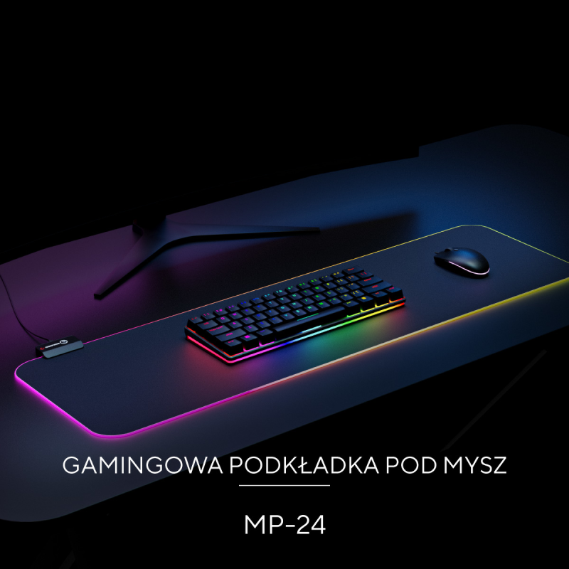 Rampage MP-24 podkładka gamingowa pod klawiaturę i mysz... | PartsPC.pl