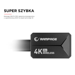 Rampage Zenith Pro Black mysz bezprzewodowa 26000 DPI... | PartsPC.pl