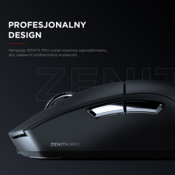 Rampage Zenith Pro Black mysz bezprzewodowa 26000 DPI... | PartsPC.pl