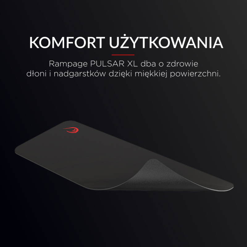 Rampage Pulsar XL podkładka na biurko gamingowa 30x80cm... | PartsPC.pl