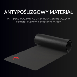 Rampage Pulsar XL podkładka na biurko gamingowa 30x80cm... | PartsPC.pl