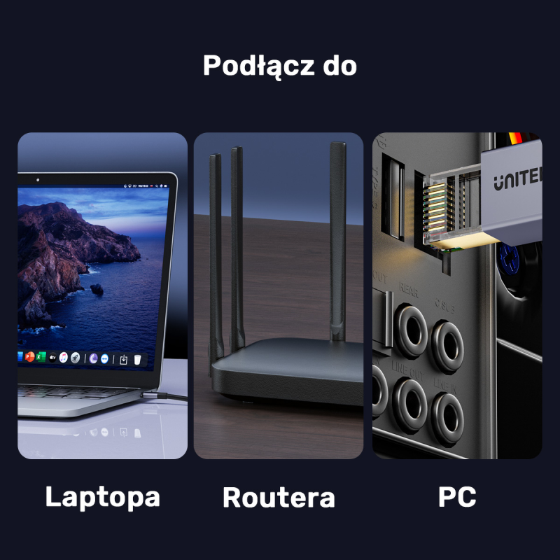 Unitek kabel Ethernet RJ-45 LAN, patchcord cat.8... | PartsPC.pl