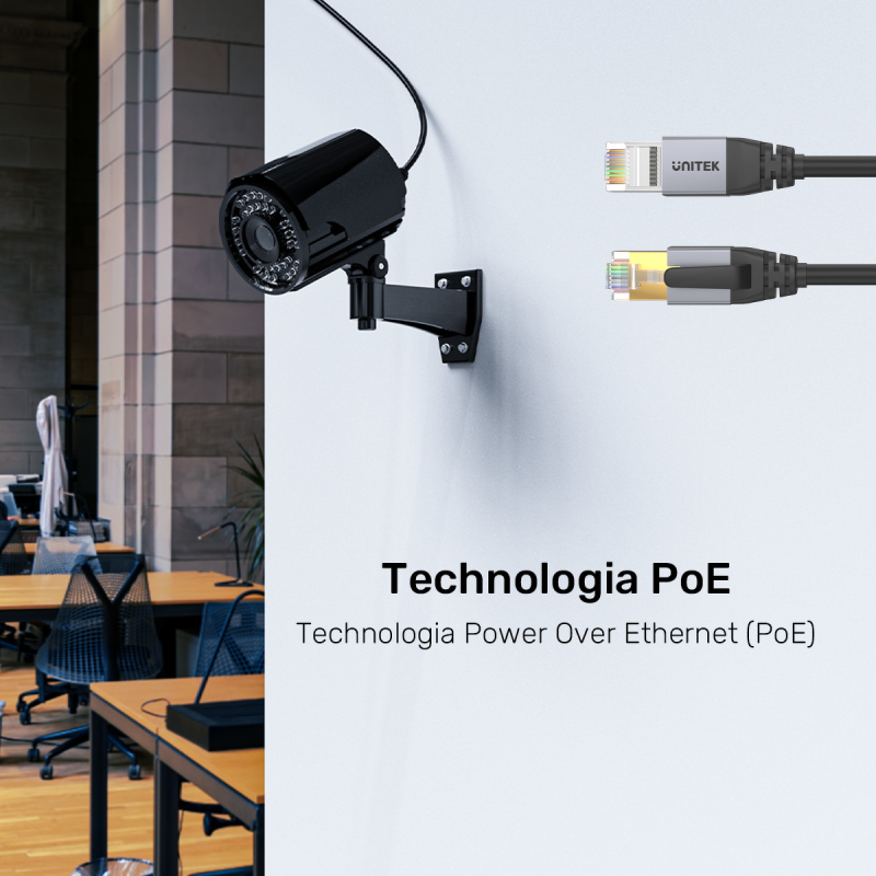Unitek kabel Ethernet RJ-45 LAN, patchcord cat.8 (S/FTP), przewód sieciowy 20m