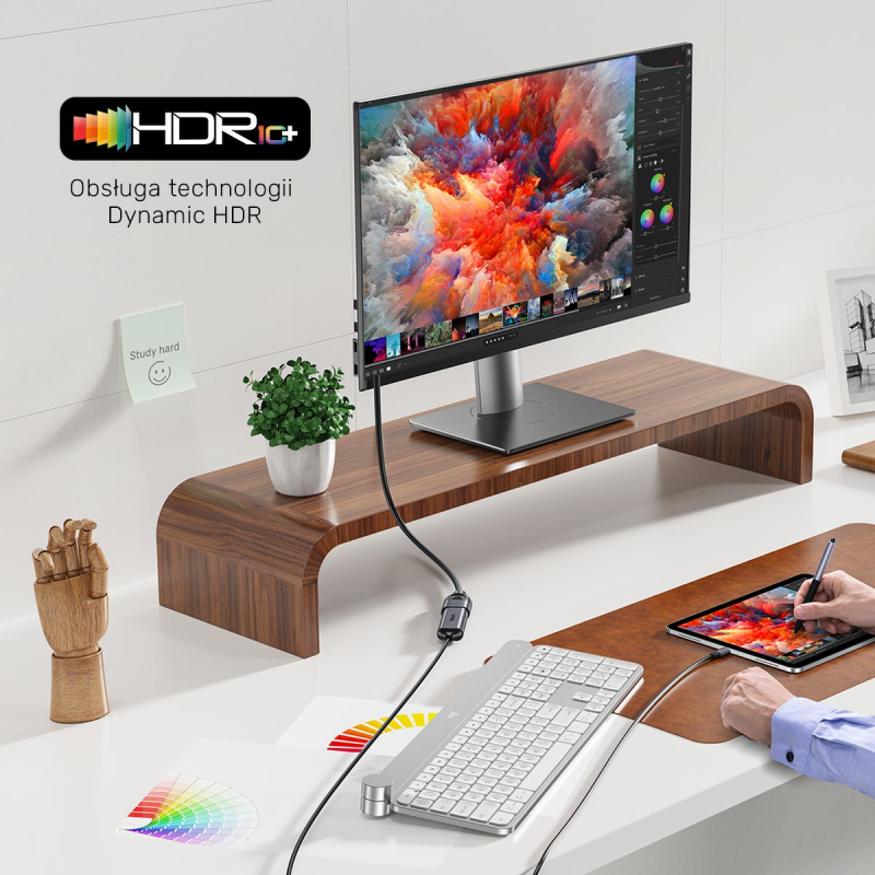 Unitek przedłużacz HDMI (M) - HDMI (F) 2.1, 8K 1m | PartsPC.pl