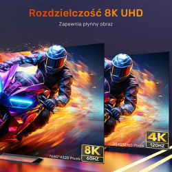 Unitek przedłużacz HDMI (M) - HDMI (F) 2.1, 8K 1,5m | PartsPC.pl