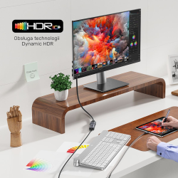 Unitek przedłużacz HDMI (M) - HDMI (F) 2.1, 8K 2m | PartsPC.pl