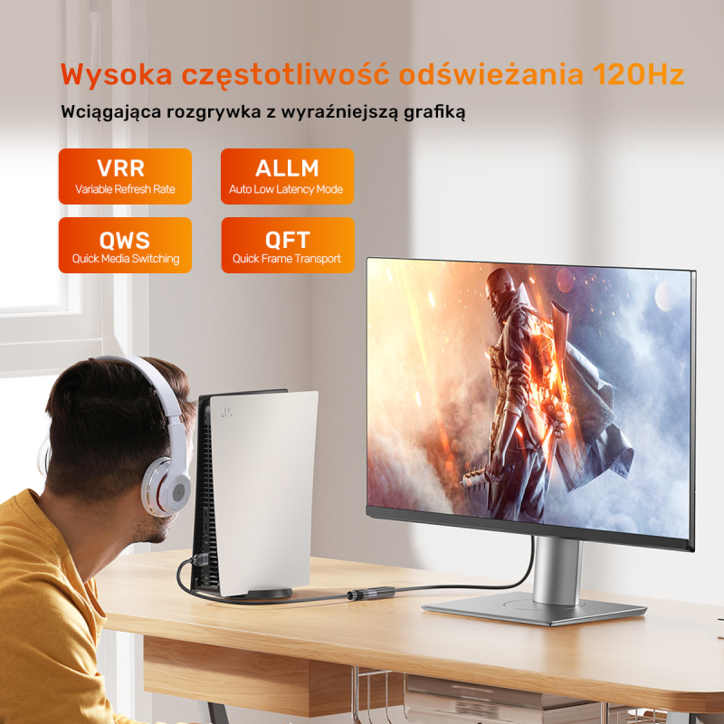 Unitek przedłużacz HDMI (M) - HDMI (F) 2.1, 8K 3m | PartsPC.pl