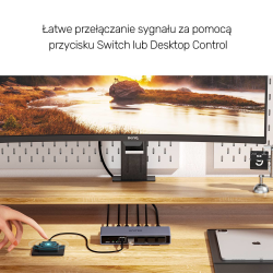 Unitek Przełącznik KVM 4K@60Hz USB 3.0 HDMI | PartsPC.pl