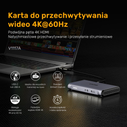 Unitek karta przechwytująca 4K@60Hz Video Capture | PartsPC.pl