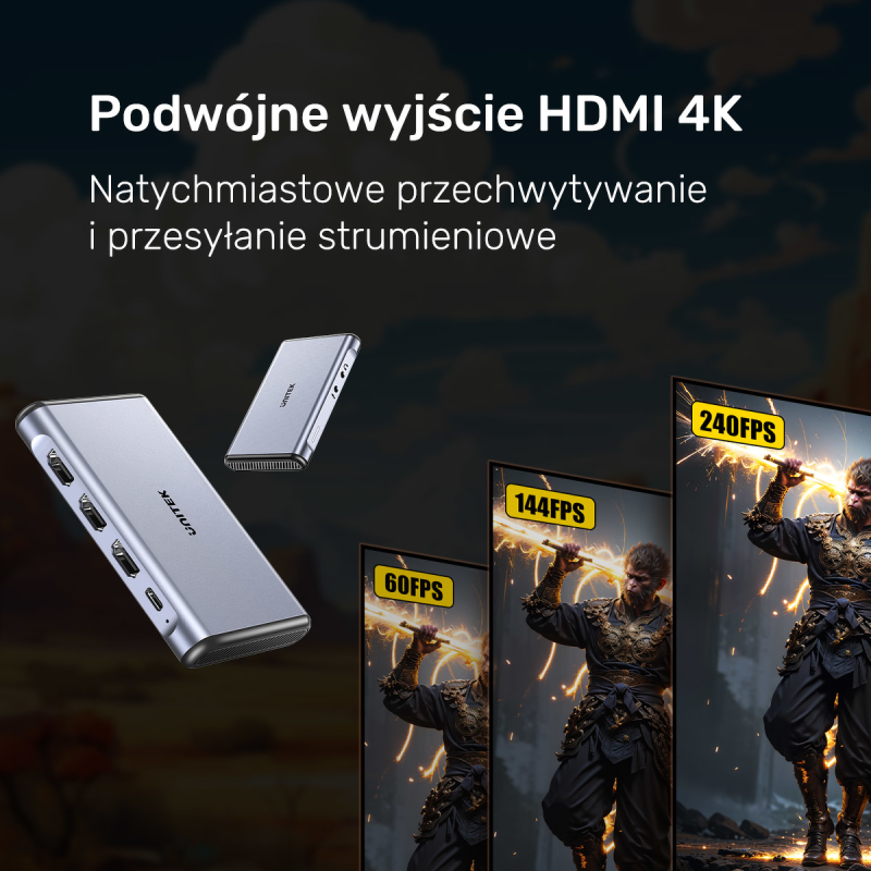 Unitek karta przechwytująca 4K@60Hz Video Capture | PartsPC.pl