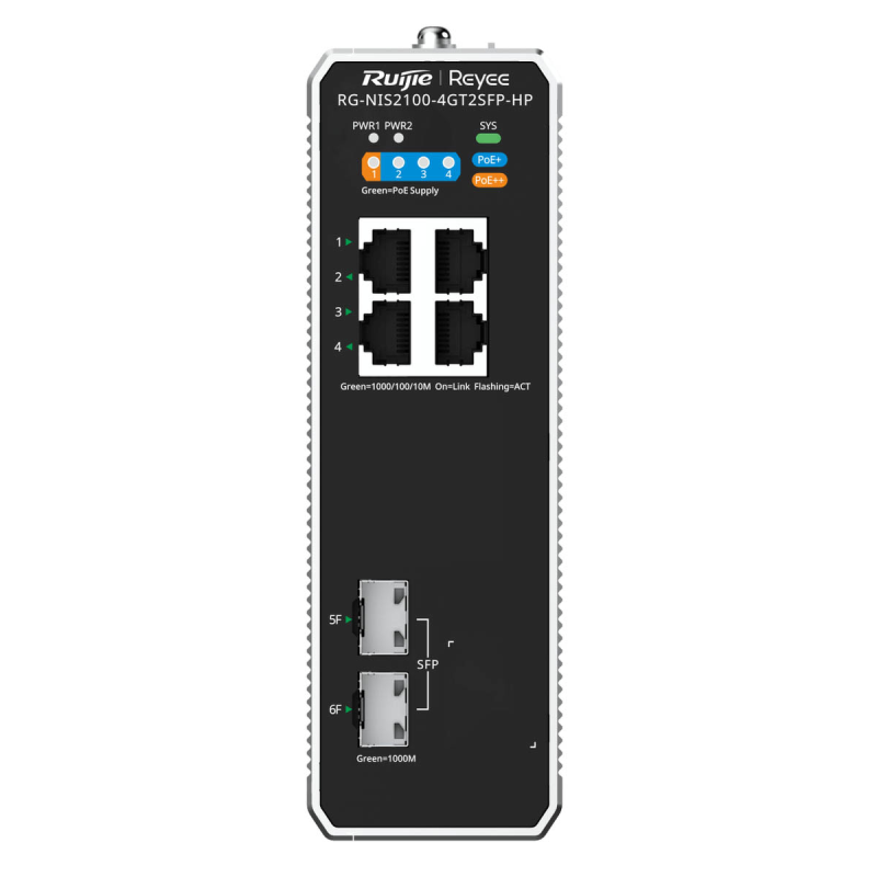 Ruijie Reyee RG-NIS2100-4GT2SFP-HP | Switch zarządzalny... | PartsPC.pl