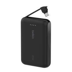 Belkin Powerbank 10 000 mAh, 20W, wbudowany kabel USB-C... | PartsPC.pl