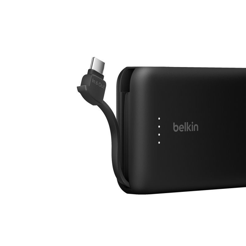 Belkin Powerbank 10 000 mAh, 20W, wbudowany kabel USB-C... | PartsPC.pl