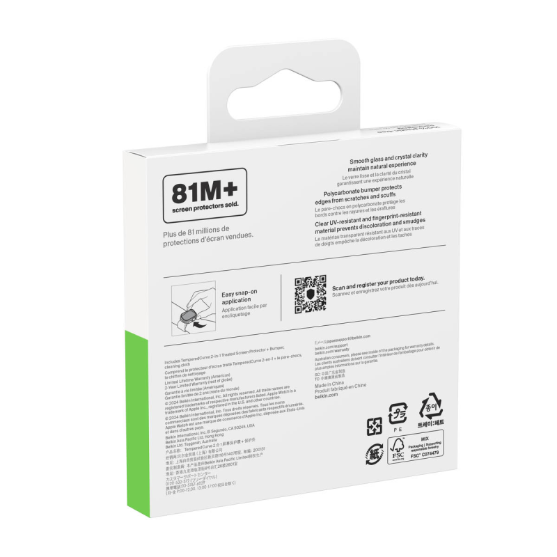 Belkin Szkło ochronne na Apple Watch seria 10. 42mm | PartsPC.pl