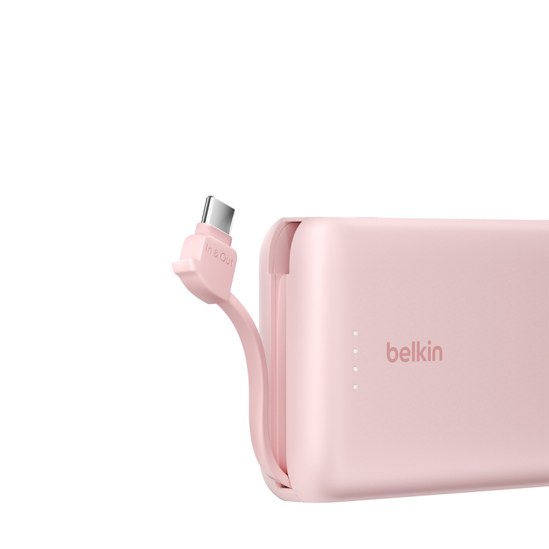 Belkin Powerbank 10 000 mAh, 20W, wbudowany kabel USB-C... | PartsPC.pl