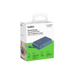 Belkin Powerbank 10 000 mAh, 20W, wbudowany kabel USB-C... | PartsPC.pl