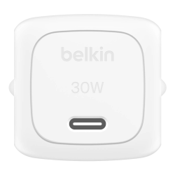 Belkin Ładowarka USB-C PD 30W, mała, biała + kabel USB-C | PartsPC.pl